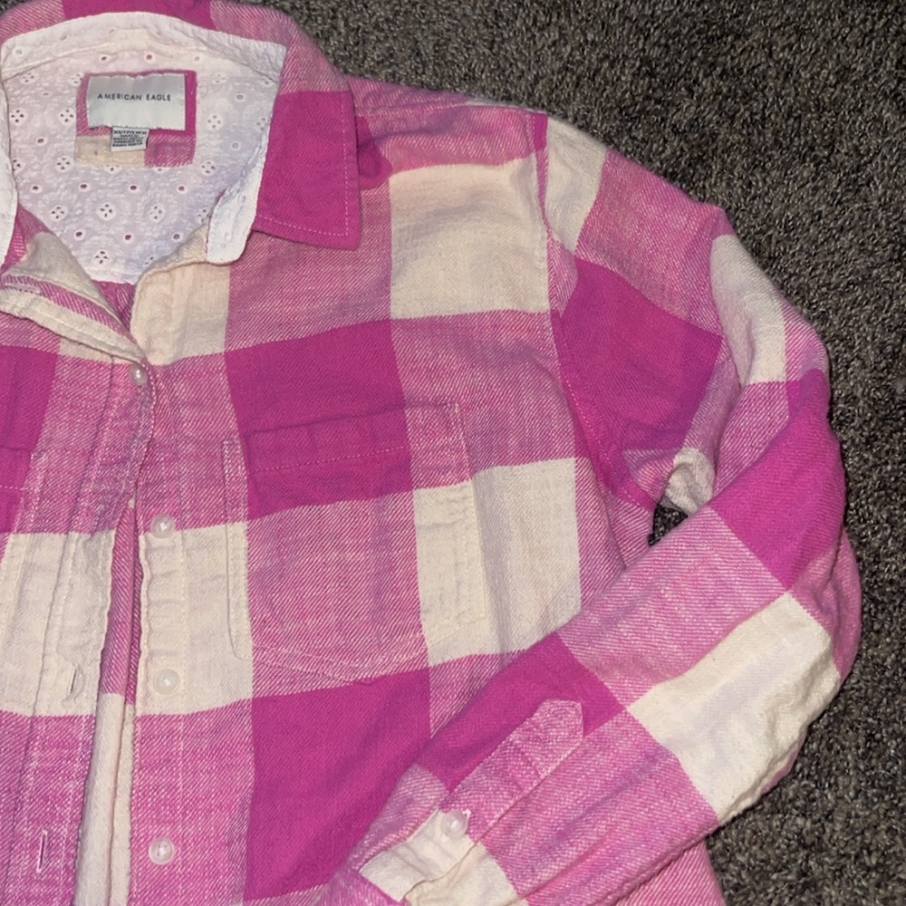 American Eagle Plaid Flannel XS - Picture 2 of 4